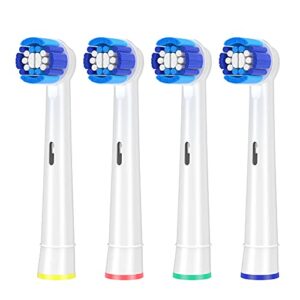 schallcare replacement brush heads fit for braun oral b, precision heads compatible with oral-b pro1000/9600/5000/3000/1500/genius and smart electric toothbrush(4pcs)