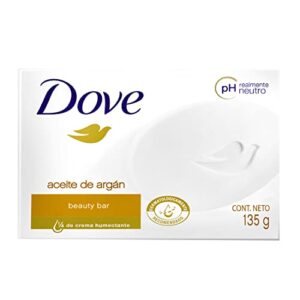 dove argan oil beauty bar soap, 4.75 oz / 135 gr (pack of 12 bars)
