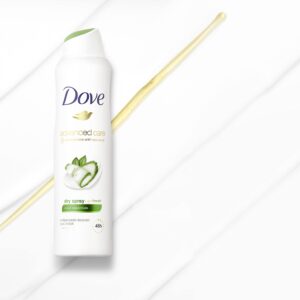 Dove Advanced Care Dry Spray Antiperspirant Deodorant For Women Cool Essentials 48 Hour Deodorant Protection 3.8 oz