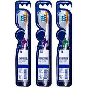 oral-b pro-flex toothbrush, expert clean, soft (colors very) – pack of 3