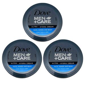 dove men+care ultra-hydra cream with 24 hour moisturization, 2.53 fl oz (pack of 3)