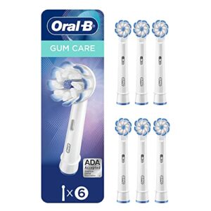 oral-b gum care electric toothbrush replacement brush heads, 6 count