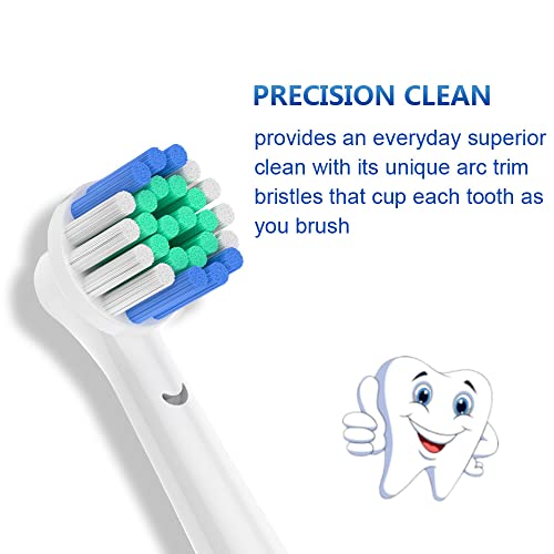 16 Count Replacement Brush Heads Compatible with Oral B Braun Electric Toothbrush, Deep and Precise Cleaning.