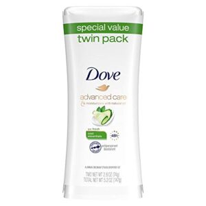 dove go fresh antiperspirant deodorant, cool essentials 2.6 oz, twin pack