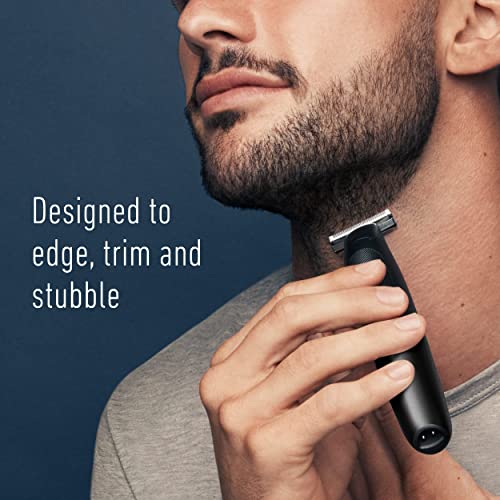 King C. Gillette Beard Trimmer for Men, Includes 1 Cordless Style Master Trimmer with One 4D Blade and 3 Interchangeable Combs, Waterproof