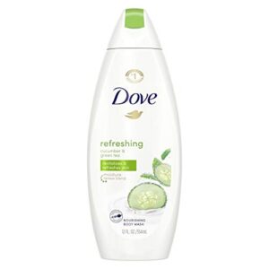 dove go fresh refreshing body wash revitalizes and refreshes skin cucumber and green tea effectively washes away bacteria while nourishing your skin 12 oz