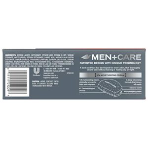 Dove Men+Care Body Soap and Face Bar More Moisturizing Than Bar Soap Deep Clean Effectively Washes Away Bacteria, Nourishes Your Skin,3.75 Ounce (Pack of 6)