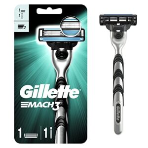 gillette mach3 men’s razor handle + 1 blade refill