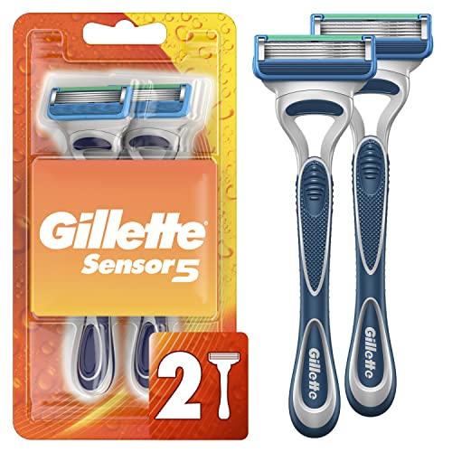 Gillette Sensor5 Men's Disposable Razor, 2 count