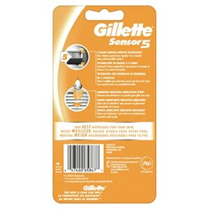 Gillette Sensor5 Men's Disposable Razor, 2 count