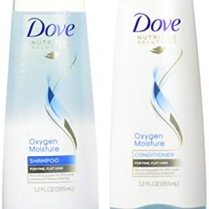 Dove Advanced Hair Series Oxygen Moisture, Shampoo and Conditioner Set, 12 Ounce Each