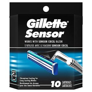 gillette sensor men’s razor blades – 10 refills