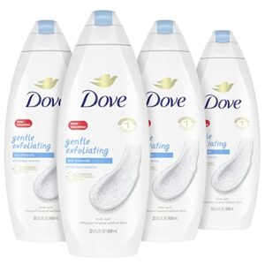 dove body wash instantly reveals visibly smoother skin gentle exfoliating effectively washes away bacteria while nourishing your skin 22 oz 4 count