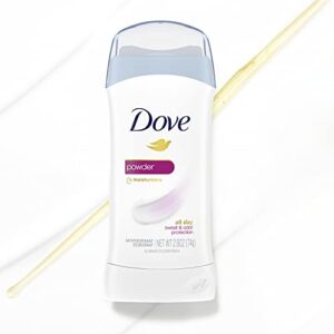 Dove Invisible Solid Antiperspirant Deodorant Stick for Women, Powder, For All Day Underarm Sweat & Odor Protection, 2.6 Ounce (Pack of 6)