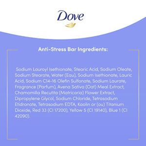 Dove Beauty Bar Gentle Cleanser Moisturizes To Calm Skin Anti-Stress Cream Bar Gentle Bar Soap Cleanser Made With 1/4 Moisturizing Cream 3.75 oz 14 Count