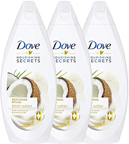 Dove, restoring ritual coconut oil almond milk shower gel - 16.9oz/500ml