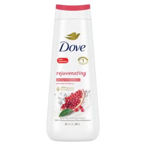 Dove Body Wash Rejuvenating Pomegranate & Hibiscus for Renewed, Healthy-Looking Skin Gentle Skin Cleanser with 24hr Renewing MicroMoisture 20 oz