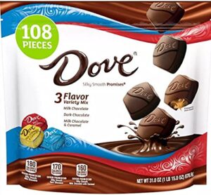 dove promises assorted milk & dark chocolate candy (31 oz., 108 ct.)