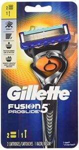 gillette fusion5 proglide men’s razor-handle and 2 blade refills, 1 count