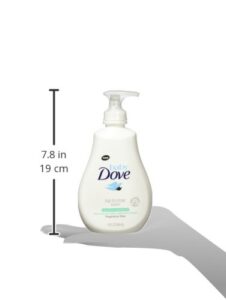 baby dove tip to toe baby body wash for baby’s sensitive skin sensitive moisture washes away bacteria, fragrance-free and hypoallergenic baby soap, 13 fl oz (pack of 3)