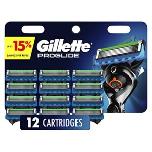 gillette fusion5 proglide men’s razor blades, 12 blade refills