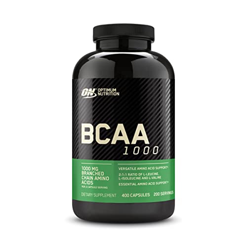 Optimum Nutrition Instantized BCAA Capsules, Keto Friendly Branched Chain Essential Amino Acids, 1000mg, 400 Count