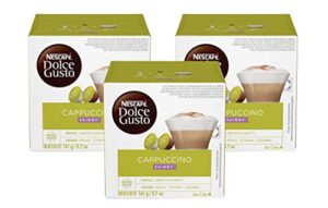 nescafe dolce gusto pods, skinny cappuccino, 16 count (pack of 3)