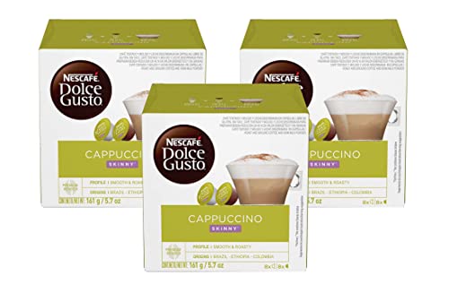 Nescafe Dolce Gusto Pods, Skinny Cappuccino, 16 Count (Pack of 3)