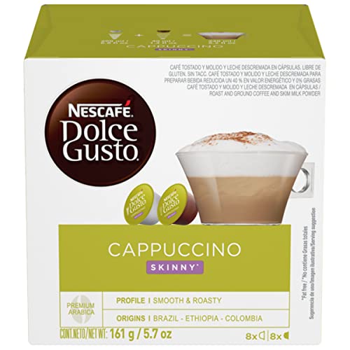 Nescafe Dolce Gusto Pods, Skinny Cappuccino, 16 Count (Pack of 3)