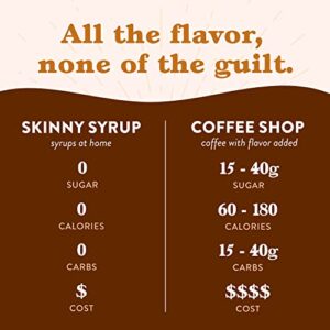 Jordan's Skinny Syrups, Cinnamon Dolce Coffee Syrup, Sugar Free, 25.4 Ounces (Pack of 2), Zero Calorie Drink Flavoring & Mixes