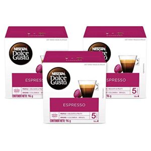 nescafÃ‰ dolce gusto coffee capsules espresso 48 single serve pods, (makes 48 cups) 48 count