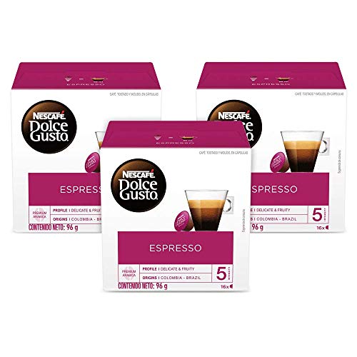 NESCAFÃ‰ Dolce Gusto Coffee Capsules Espresso 48 Single Serve Pods, (Makes 48 Cups) 48 Count