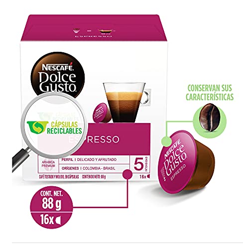 NESCAFÃ‰ Dolce Gusto Coffee Capsules Espresso 48 Single Serve Pods, (Makes 48 Cups) 48 Count