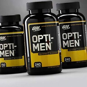 Optimum Opti-Men Multi-Vitamin Vitamin D Amino Acids B-Complex 240 Tablets