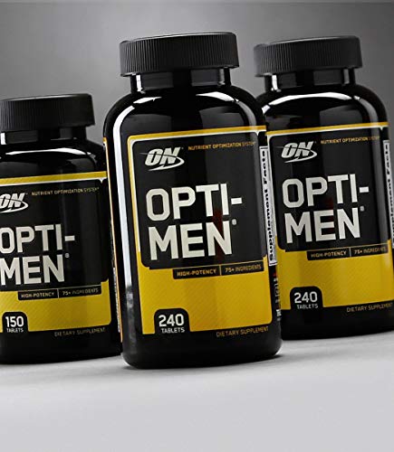 Optimum Opti-Men Multi-Vitamin Vitamin D Amino Acids B-Complex 240 Tablets