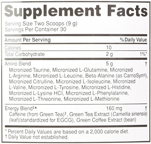 Optimum Nutrition Essential Amino Energy Concord Grape - 30 Servings, 9.5 oz