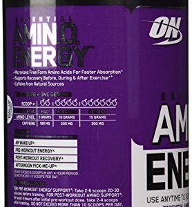 Optimum Nutrition Essential Amino Energy Concord Grape - 30 Servings, 9.5 oz