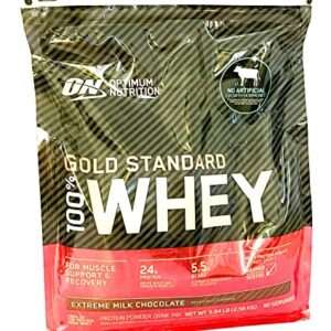 100% Whey Gold Standard, Extreme Milk Chocolate, 5 lb