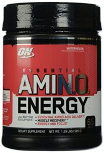 optimum nutrition essential amino energy with green tea and green coffee extract, flavor: watermelon, 65 servings
