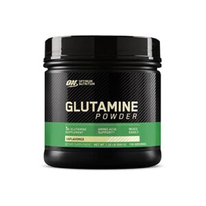optimum nutrition l-glutamine muscle recovery powder, 600 gram