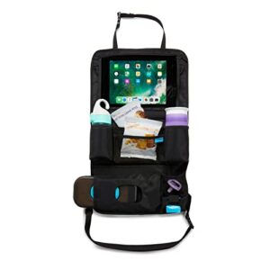 munchkin® brica® car backseat organizer™ with tablet holder and wipes case, black