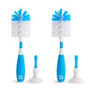 munchkin® bristle™ bottle brush, blue, 2 pack