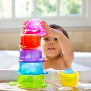 Munchkin® Caterpillar Spillers™ Stacking and Straining Cups Baby and Toddler Bath Toy