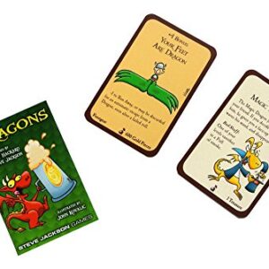 Steve Jackson Games Munchkin Dragons Card Game (Mini-Expansion) | 15 Cards | Adult, Kids, & Family Game | Fantasy Adventure Roleplaying Game | Ages 10+ | 3-6 Players | Avg Play Time 120 Min | from