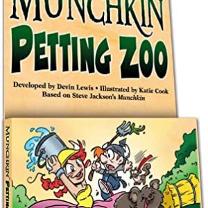 Steve Jackson Games Munchkin Petting Zoo Card Game (Mini-Expansion) | 30 Cards | Adults, Kids, & Family Game | Fantasy Adventure Roleplaying Game | Ages 10+ | 3- 6 Players | Avg Play Time 120 Min