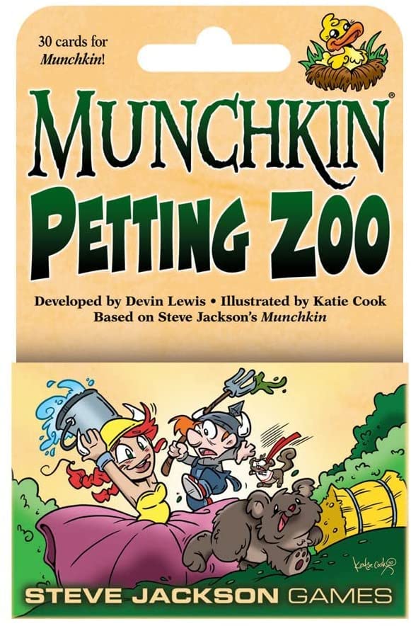 Steve Jackson Games Munchkin Petting Zoo Card Game (Mini-Expansion) | 30 Cards | Adults, Kids, & Family Game | Fantasy Adventure Roleplaying Game | Ages 10+ | 3- 6 Players | Avg Play Time 120 Min