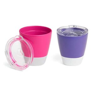munchkin cup set, purple/pink