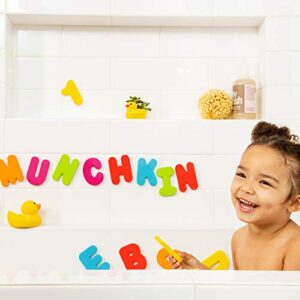 Munchkin® Play and Learn Toddler Bath Toys Set - Includes Foam Alphabet Letters, Numbers and Bath Crayons