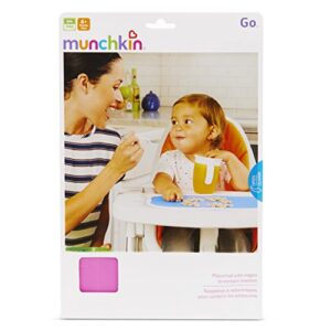 Munchkin® Go™ Snap Shut Silicone Placemat for Kids, Pink