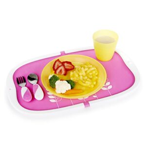 Munchkin® Go™ Snap Shut Silicone Placemat for Kids, Pink